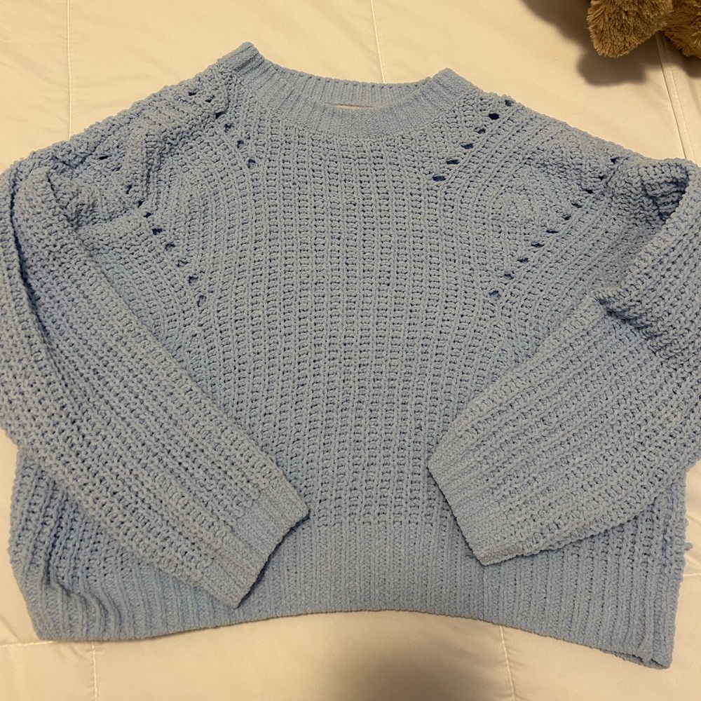 Boxy SO Oversized Baby Blue Sweater